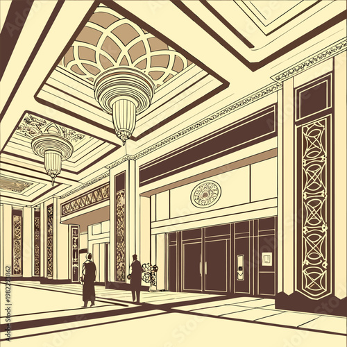 entrance to the city hall in moscow