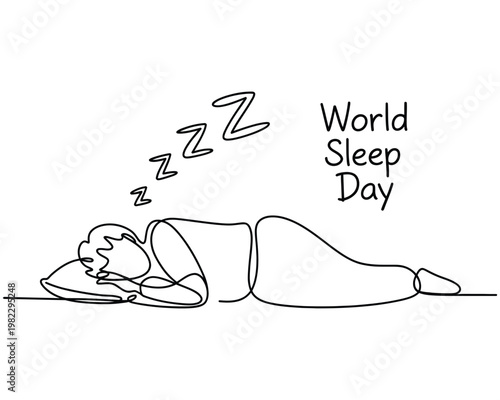 Person sleeping rests during the day.