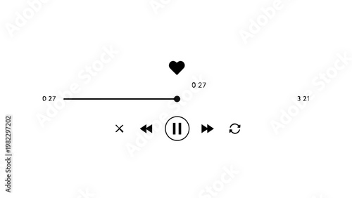 Vector silhouette of a chef with long hair and a beard in profile