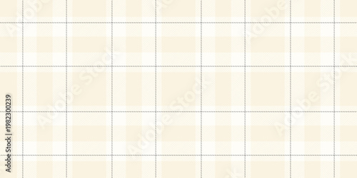 Chinese new year textile seamless background, pastel plaid fabric check. Brazil texture vector tartan pattern in ivory and beige colors.