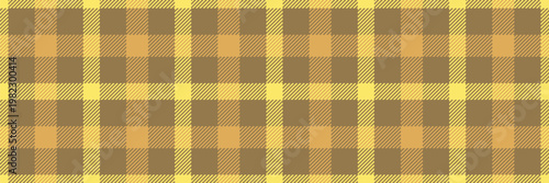 Customer background textile tartan, attire check seamless pattern. Folklore texture fabric vector plaid in amber and yellow colors.