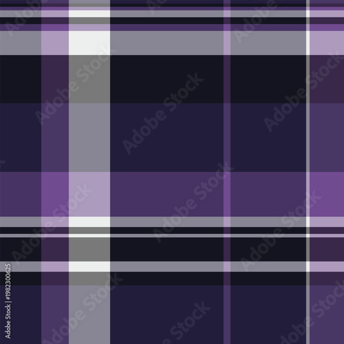 Internet tartan vector check, bandanna texture pattern seamless. Eps plaid textile background fabric in pastel and violet colors.