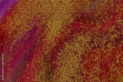 abstract red background with gold glitter 
