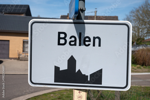 Municipality sign Balen