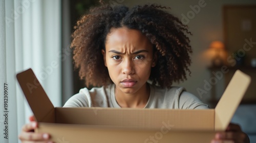 Young man checking smartphone with neutral indoor expression