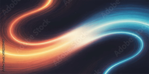 An abstract fractal galaxy background glows with solar energy and celestial light featuring a blue planet and orange sun amidst the cosmic fire of a deep space astronomy illustration