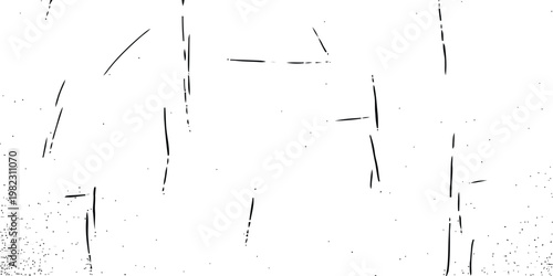 Minimal faint scratch grunge texture with subtle distressed lines soft abstract overlay high contrast isolated white background flat vector illustration