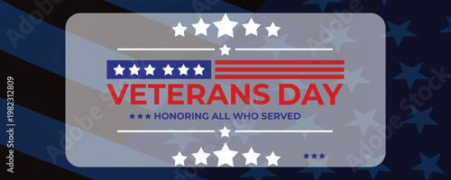 Veterans Day illustration. Recognizing veterans on their special day. EPS 10 vector.