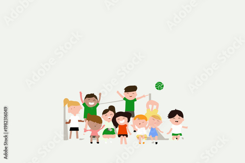 Inclusive Seated Volleyball Celebration Among Diverse Participants