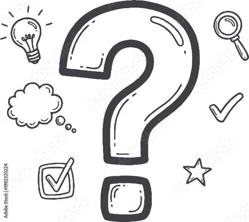 Creative Problem Solving and Questioning Doodle Art