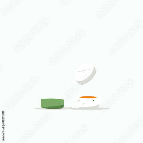 Minimalist 3D Puffy UI Buttons and Interface Elements