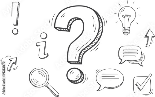 Creative Problem Solving and Questioning Doodle Art