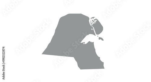 A grayscale silhouette depicts a woman wearing a hijab and holding a phone high quality professional