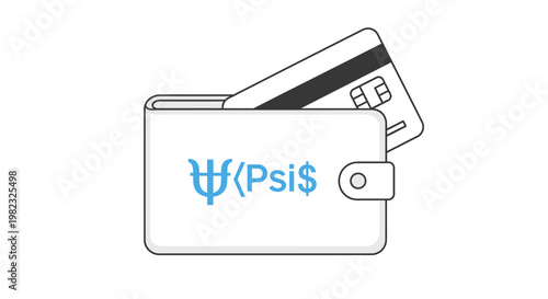 Wallet with credit card vector illustration for financial and digital payment