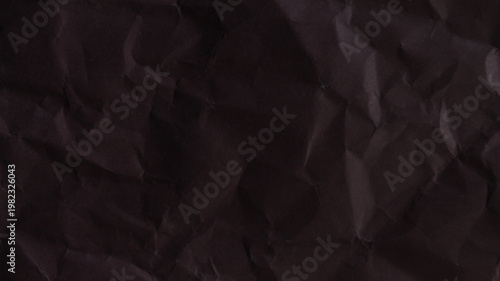 Φωτογραφία Horizontal brown wrinkled paper texture with rich shadows and rough folds