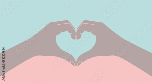 Hands forming a heart shape gesture.