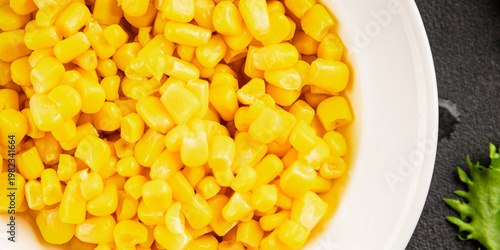 Obraz na plátně corn maize ready to eat cooked corn canned fruit tasty snack fresh delicious gou