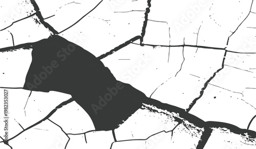 Abstract cracked texture with copy space background.