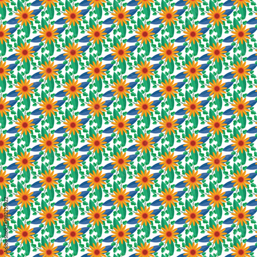 Seamless floral pattern design