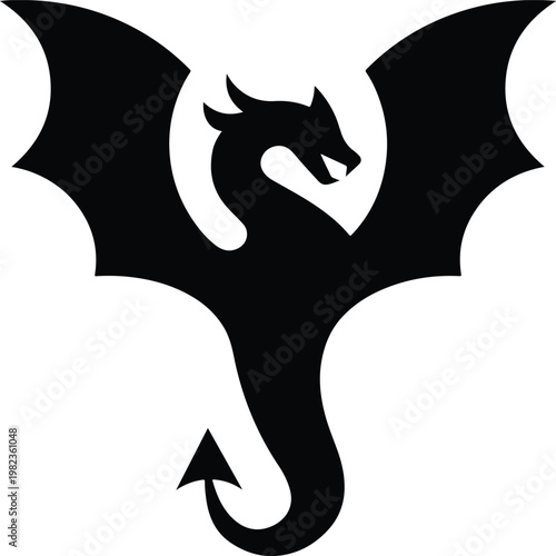 Cute black cat silhouette illustration on a white background featuring a playful cartoon-style feline pet design