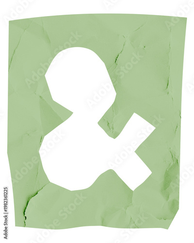 Cuadro en lienzo Png ampersand & paper cut symbol