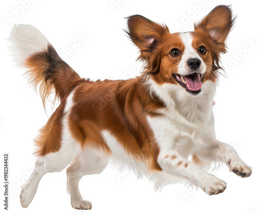 energetic dog png playful puppy cutout active canine png running dog cutout jumping pup png small breed dog cutout brown white pet png happy animal cutout isolated transparent background image