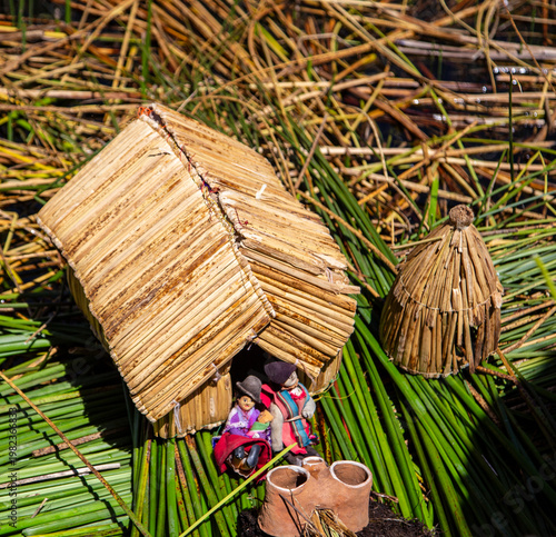 reed doll house on Lake Titicaca 