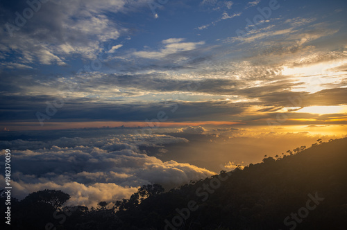 Sunset in Borneo