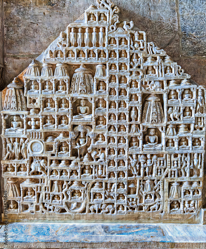 Ranakpur Jain Temple in Rajasthan, built in the 15th century and dedicated to Adinatha, is famed for its marble design, 1,444 unique pillars, symmetry, and serene spiritual ambiance.