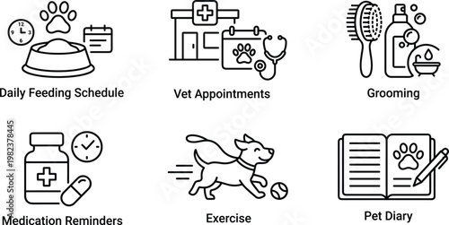 A detailed infographic about pet care and health management for dog owners