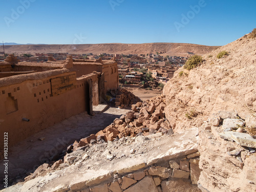 The fortress Ait Ben Haddou, ksar , the ancient fortress is the Unesco heritage site, Morocco.