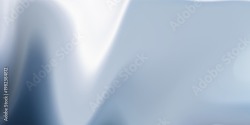 An abstract blue background featuring smooth flowing waves with a soft silk texture and light patterns