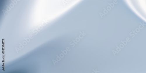 An abstract blue background featuring smooth flowing waves with a soft silk texture and light patterns