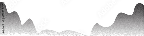 Dot mountain pattern, grain landscape abstract pattern