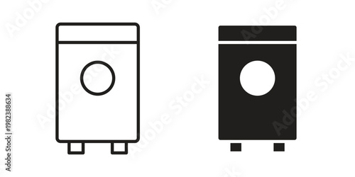 Air purifier icon pack on white background. logotype graphic design