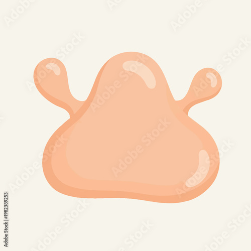 Cute Cartoon style Squishy Figurine in Soft Peach Color Perfect for Collectors and Decor