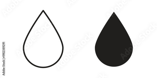 Blood drop icon pack on white background. logotype graphic design