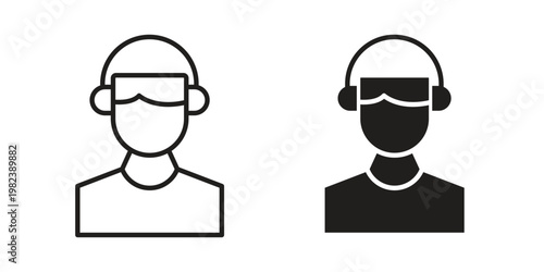 Callcenter icon pack on white background. logotype graphic design