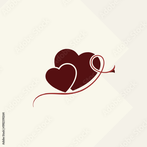 Cozy Heart Shaped Yarn and Knitting Needles for Craft and Hobby Projects