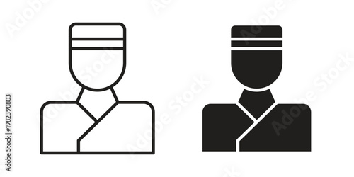 Concierge icon pack on white background. logotype graphic design