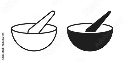 Herbal medicine icon pack on white background. logotype graphic design