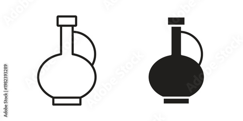 Massage oil icon pack on white background. logotype graphic design