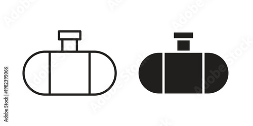 Sewerage tank icon pack on white background. logotype graphic design