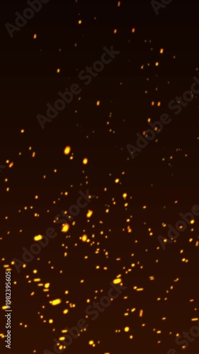 Hot burning fire sparks and ashes motion, Fire particles moving fast with the wind, Fire flakes and bonfire background, Floating fire flame sparks particles on transparent background video,