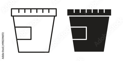 Urine test icon pack on white background. logotype graphic design