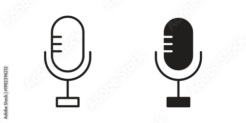 Voice recognition icon pack on white background. logotype graphic design