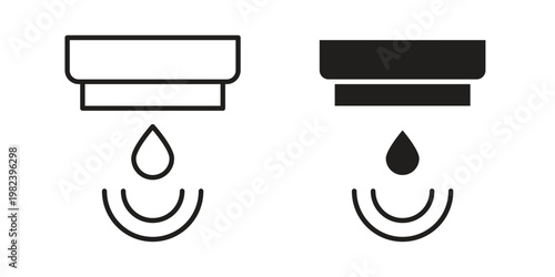 Water sensor icon pack on white background. logotype graphic design