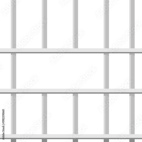 Prison bars or jail cell bars square format vector illustration
