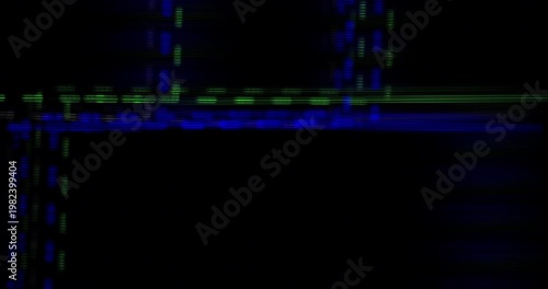 Damaged Digital Interface with Glitchy Screen Elements