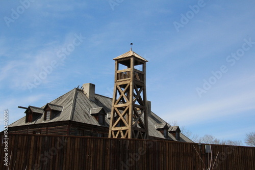 Wallpaper Mural old wooden tower Torontodigital.ca